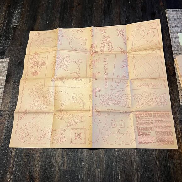 Vintage 50s 60s 70s 80s Large Lot Iron On Applique Embroidery Sewing Patterns - Picture 12 of 13